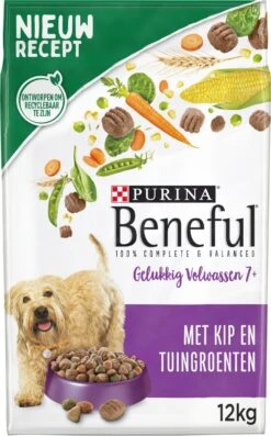 Beneful Gelukkig Volwassen - Hondenvoer Senior 7+ Met Kip En Tuingroenten - 12kg