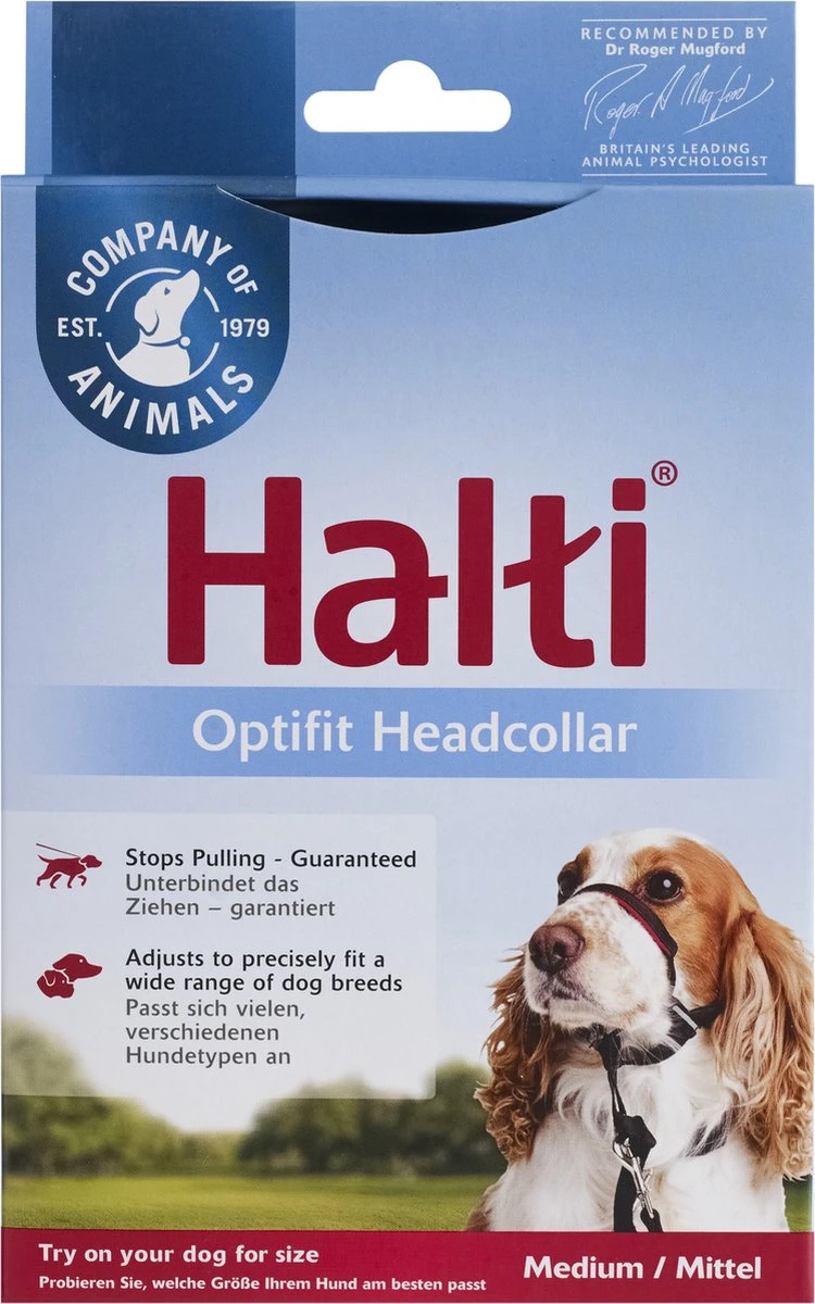 Halti OptiFit Headcollar - Hond - Anti Trekhalsband - Maat M - Voor Labrador, Boxer, Dobermann, Golden Retriever 1 Halti OptiFit Headcollar - Hond - Anti Trekhalsband - Maat M - Voor Labrador, Boxer, Dobermann, Golden Retriever