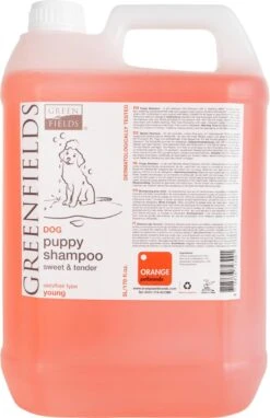 Greenfields - Milde Hondenshampoo Puppy - Zachte Shampoo Met Babypoeder Geur - Inhoud 270 Ml Of 5 Liter - 270 Ml -Honden Huis Winkel 775x1200