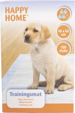 Happy Home Trainingsmat - Zindelijkstraining - 100 Stuks - 60X60 Cm -Honden Huis Winkel 802x1200