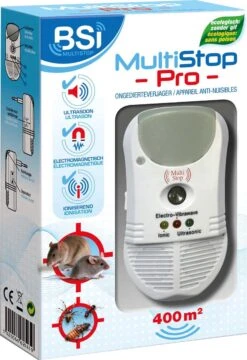 BSI - Multistop Pro - Ongedierteverjager Met 3-voudige Werking: Ultrasoon + Elektromagnetisch + Ioniserend - Ongediertebestrijding - Onhoorbaar Voor Mens - Bereik Tot 300 M² 13 BSI - Multistop Pro - Ongedierteverjager Met 3-voudige Werking: Ultrasoon + Elektromagnetisch + Ioniserend - Ongediertebestrijding - Onhoorbaar Voor Mens - Bereik Tot 300 M² -Honden Huis Winkel 823x1200