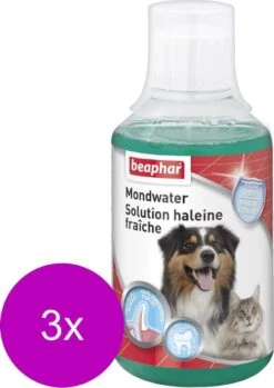 Beaphar Mondwater Hond/Kat - Gebitsverzorging - 3 X 250 Ml -Honden Huis Winkel 850x1200 3