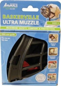 Company Of Animals Baskerville Ultra Muzzle - Muilkorf - Maat 3 (M) - Zwart -Honden Huis Winkel 860x1200 1