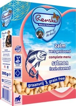 Renske Vers Vlees Zalm Graanvrij - Hondenvoer - 10 X 395 Gr 17 Renske Vers Vlees Zalm Graanvrij - Hondenvoer - 10 X 395 Gr -Honden Huis Winkel 861x1200