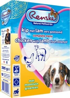 10x Renske Vers Gestoomd Complete Menu Kip - Lam 395 Gr -Honden Huis Winkel 862x1200 2