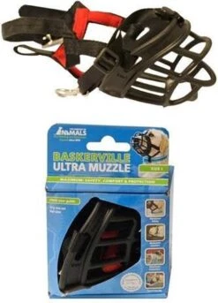 Company Of Animals Baskerville Ultra Muzzle - Muilkorf - Maat 3 (M) - Zwart -Honden Huis Winkel 863x1200