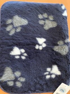 Lovely Nights Vetbed/kleed Blue With 2 Color Print Paw Met Bies 120x75 Rechthoek -Honden Huis Winkel 899x1200 12