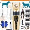 AVE Pets® Complete Hondentondeuse Set - Draadloos Tondeuse - Scheerapparaat Voor Je Hond Of Kat - Huisdier Trimmer - Professionele Dierentondeuse - Dieren Verzorging