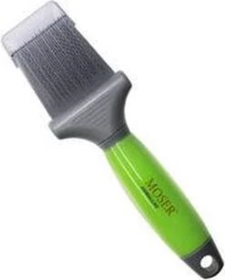 Moser Premium Slicker Borstel - Hondenvachtborstel - Groen Grijs -Honden Huis Winkel 963x1200
