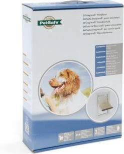 Staywell 620 Hondenluik - Aluminium - Wit -Honden Huis Winkel 964x1200 3