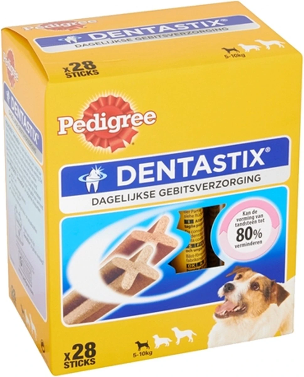 Pedigree Dentastix Mini Hond Multipack - Gebitsverzorgende Hondensnack - 4 X 7 Stuks 7 Pedigree Dentastix Mini Hond Multipack - Gebitsverzorgende Hondensnack - 4 X 7 Stuks - Afbeelding 7