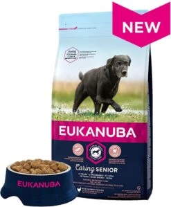 Eukanuba Caring Senior Large Breed Kip - Hondenvoer - 15 Kg -Honden Huis Winkel 991x1200 1