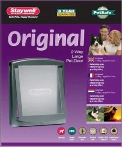 Staywell 777 Hondenluik - Large - Zilver/Tranparant -Honden Huis Winkel 991x1200 2