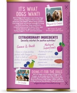 Edgard & Cooper Wild & Eend Blik - Voor Volwassen Honden - Hondenvoer - 12 X 400g -Honden Huis Winkel 996x1200 1