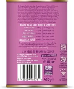 Edgard & Cooper Wild & Eend Blik - Voor Volwassen Honden - Hondenvoer - 12 X 400g -Honden Huis Winkel 996x1200 2