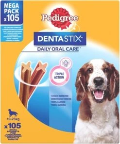Pedigree Dentastix Kauwstaven - Gebitsverzorgende Hondensnacks - Medium - 105 Stuks -Honden Huis Winkel 998x1200 2